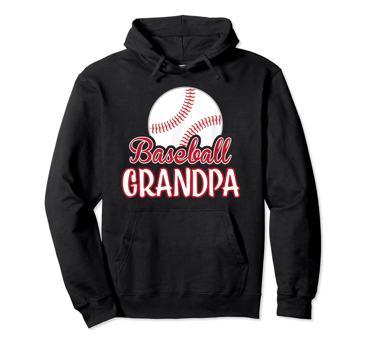 Mens Baseball Grandpa Fathers Day Hoodie - Unique Graphic for Adults - T-Shirt, Sweatshirt, Hoodie