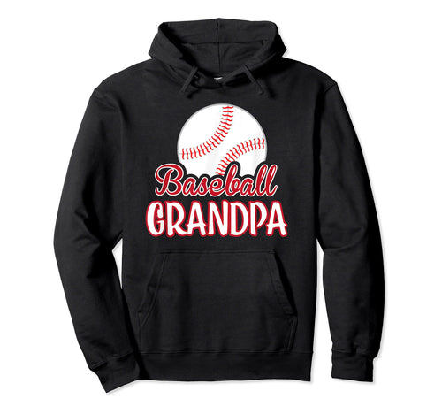 Mens Baseball Grandpa Fathers Day Hoodie - Unique Graphic for Adults - T-Shirt, Sweatshirt, Hoodie