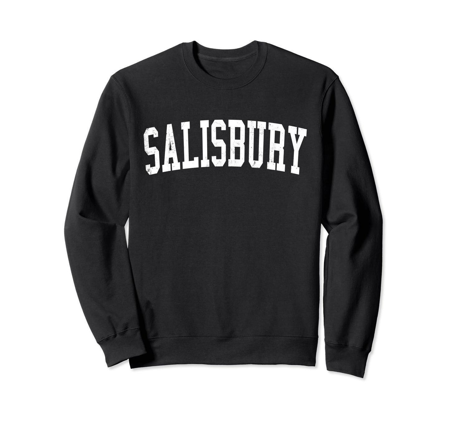 Salisbury Nc Distressed White Sweatshirt - Custom Art Print for Adults - T-Shirt, Sweatshirt, Hoodie
