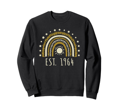 Est 1964 Rainbow Established 1964 Sweatshirt - Streetwear Style Men Women - T-Shirt, Sweatshirt, Hoodie