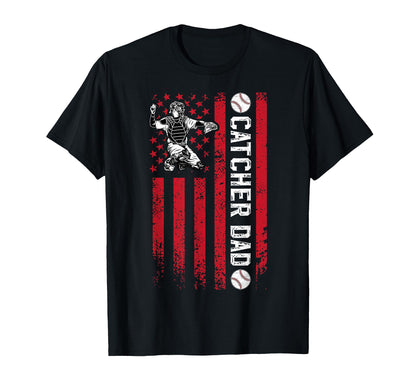 Baseball Catcher Dad Baseball Catcher T-Shirt - Trendy Graphic Unisex - T-Shirt, Sweatshirt, Hoodie