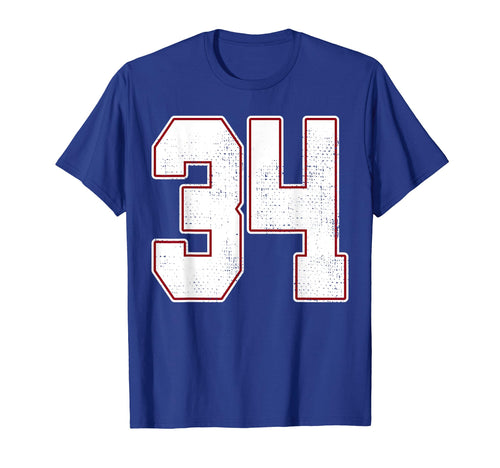34 Outline Number 34 Fan Varsity T-Shirt - Aesthetic Graphic for Adults - T-Shirt, Sweatshirt, Hoodie