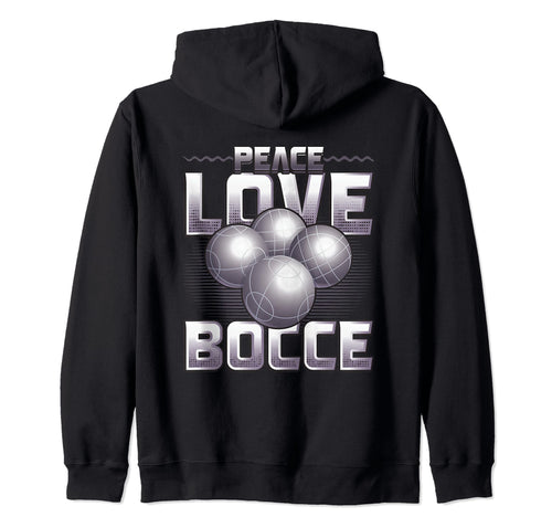 Peace Love Bocce Ball Enthusiast T-Shirt - Unique Graphic for Adults - T-Shirt, Sweatshirt, Hoodie