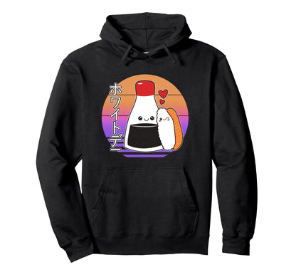 Japanese Soy Sauce Sushi Kawaii Hoodie - Aesthetic Graphic Men Women - T-Shirt, Sweatshirt, Hoodie