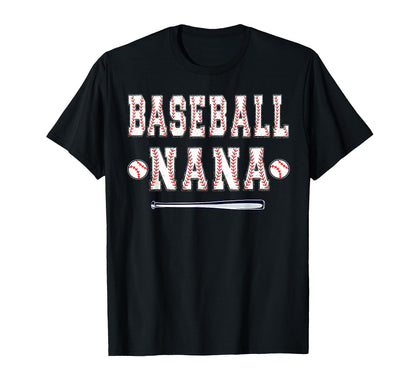 Baseball Player Nana Grandma T-Shirt - Aesthetic Graphic for Adults - T-Shirt, Sweatshirt, Hoodie