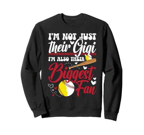 Their Biggest Fan Softball Sweatshirt - Streetwear Style for Adults - T-Shirt, Sweatshirt, Hoodie