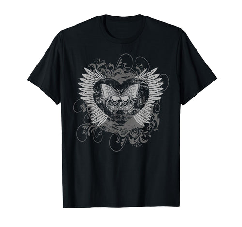 Aesthetic Y2K Fairy Wings Heart Alt T-Shirt - Trendy Graphic Unisex - T-Shirt, Sweatshirt, Hoodie