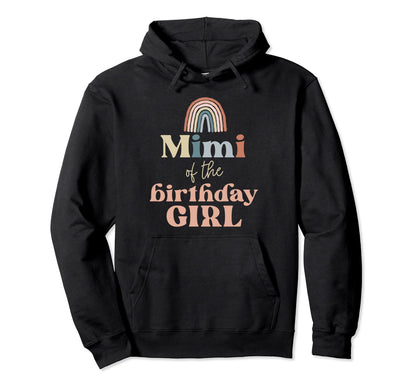 Mimi Birthday Boho Rainbow Party Hoodie - Novelty Apparel Men Women - T-Shirt, Sweatshirt, Hoodie