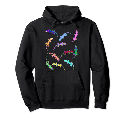 Aesthetic Vaporwave Gecko Pattern 80S Lizard Hoodie - Trendy Graphic Unisex - T-Shirt, Sweatshirt, Hoodie