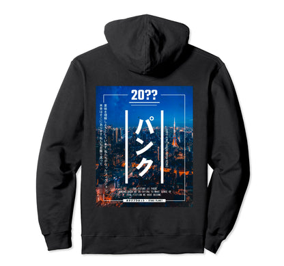 Tokyo Japan Cyberpunk Aesthetic Hoodie - Fun Novelty Design for Adults - T-Shirt, Sweatshirt, Hoodie