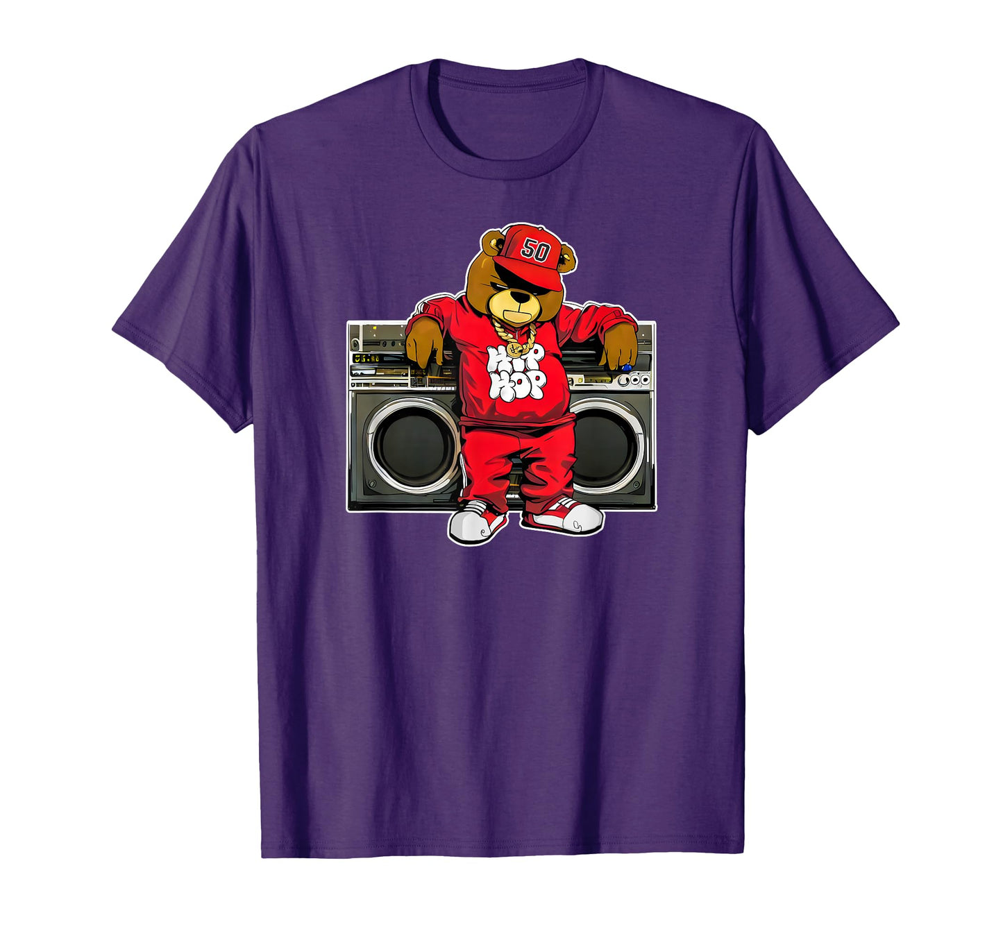 Hip Hop Teddy Bear Hip Hop Anniversary T-Shirt - Graphic Print for Adults - T-Shirt, Sweatshirt, Hoodie