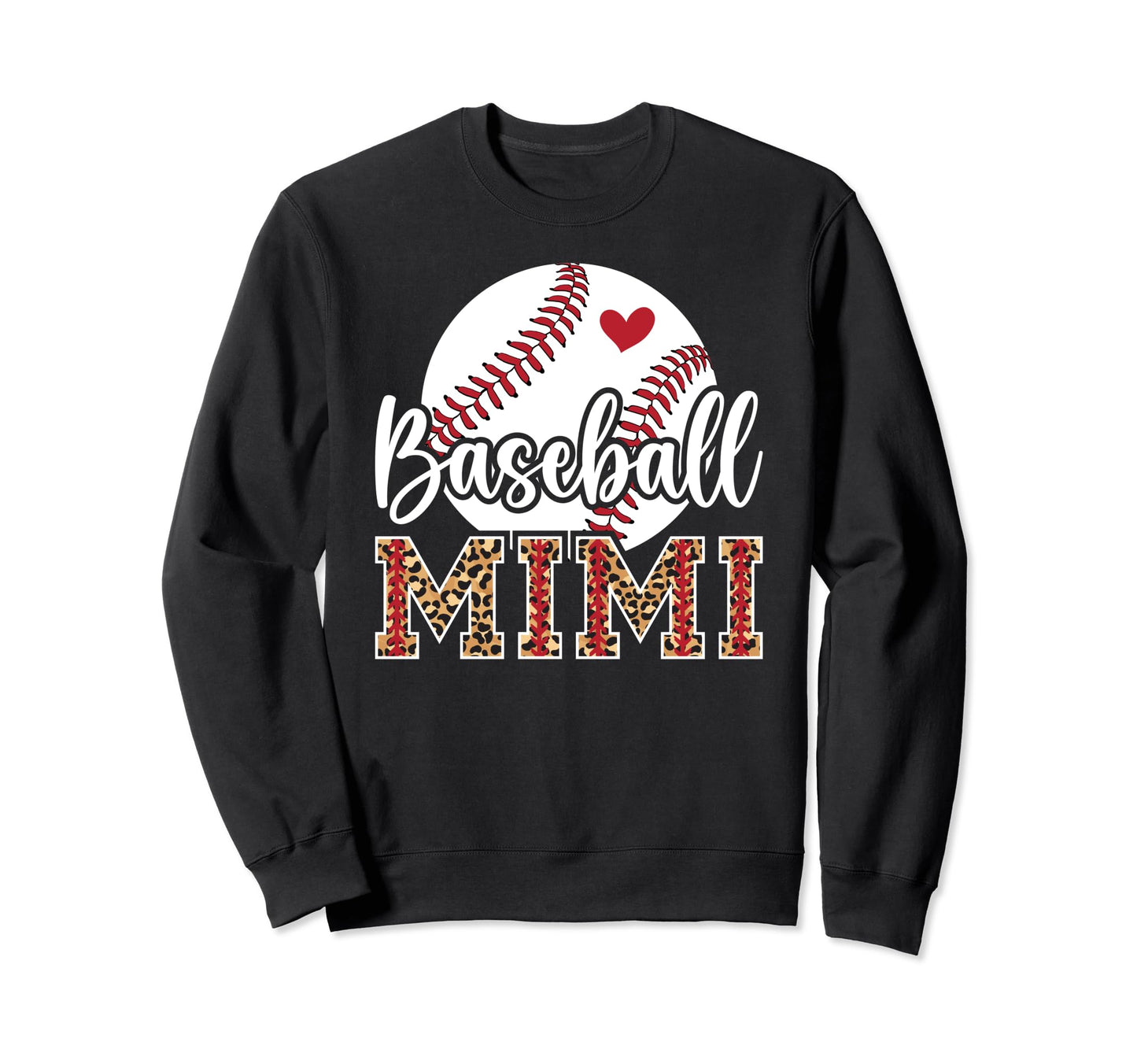 Baseball Mimi Leopard Grandma Sweatshirt - Streetwear Style for Adults - T-Shirt, Sweatshirt, Hoodie