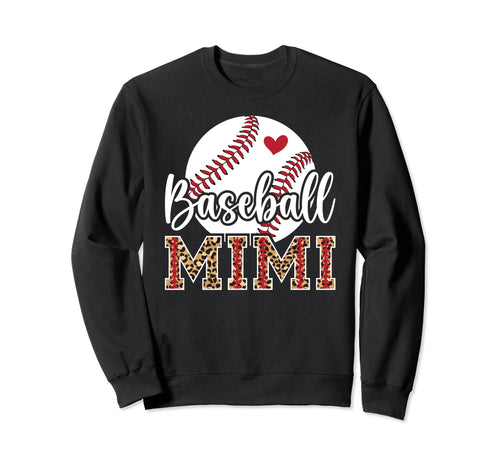 Baseball Mimi Leopard Grandma Sweatshirt - Streetwear Style for Adults - T-Shirt, Sweatshirt, Hoodie