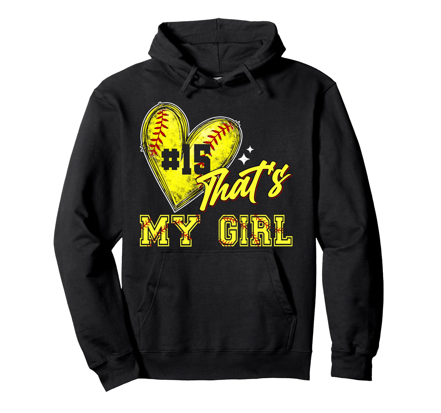 Softball Mom Dad Thats My Jersey Hoodie - Casual Everyday Wear for Adults - T-Shirt, Sweatshirt, Hoodie