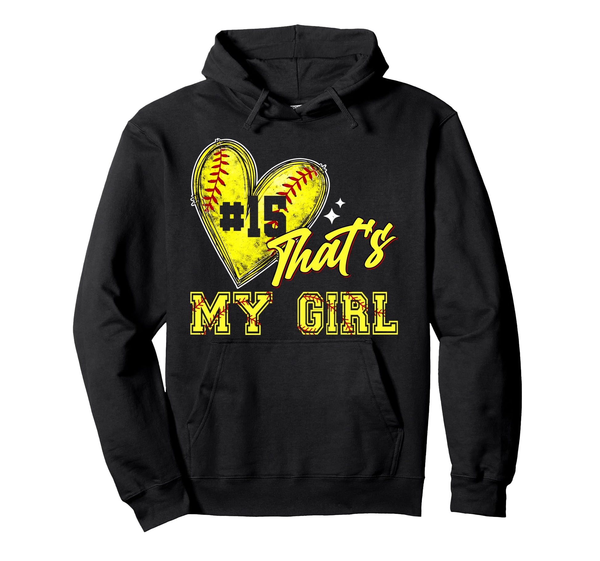 Softball Mom Dad Thats My Jersey Hoodie - Casual Everyday Wear for Adults - T-Shirt, Sweatshirt, Hoodie