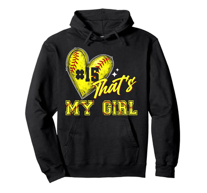 Softball Mom Dad Thats My Jersey Hoodie - Casual Everyday Wear for Adults - T-Shirt, Sweatshirt, Hoodie