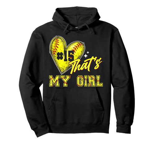 Softball Mom Dad Thats My Jersey Hoodie - Casual Everyday Wear for Adults - T-Shirt, Sweatshirt, Hoodie