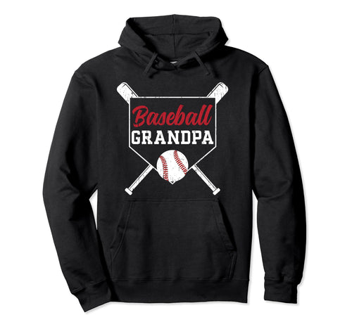 Baseball Grandpa Baseball Player Grandfather Hoodie - Trendy Graphic Unisex - T-Shirt, Sweatshirt, Hoodie