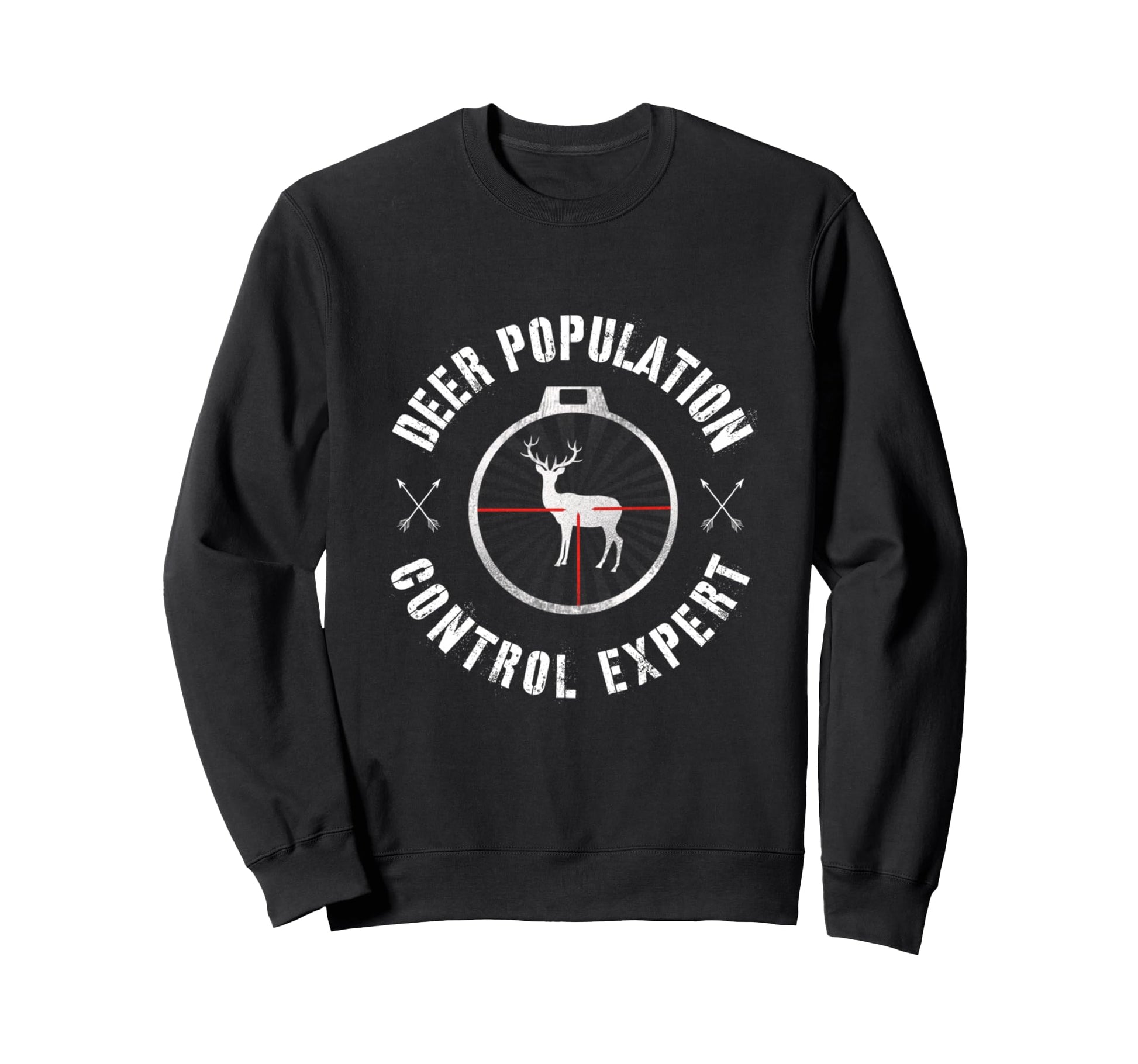 Hunting Season Deer Population Sweatshirt - Minimalist Print Men Women - T-Shirt, Sweatshirt, Hoodie