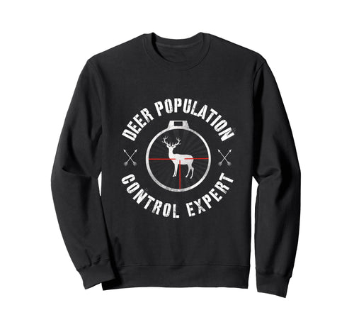 Hunting Season Deer Population Sweatshirt - Minimalist Print Men Women - T-Shirt, Sweatshirt, Hoodie