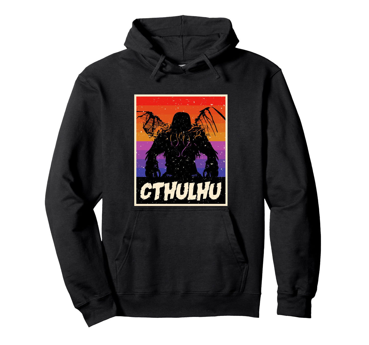 Cthulhu Vaporwave Sad Aesthetic Hoodie - Casual Everyday Wear for Adults - T-Shirt, Sweatshirt, Hoodie