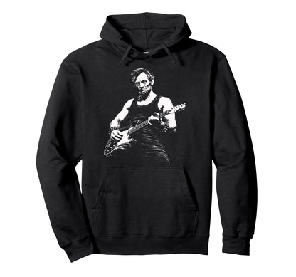 Abraham Lincoln Playing Guitar Funny Hoodie - Fun Novelty Design Men Women - T-Shirt, Sweatshirt, Hoodie