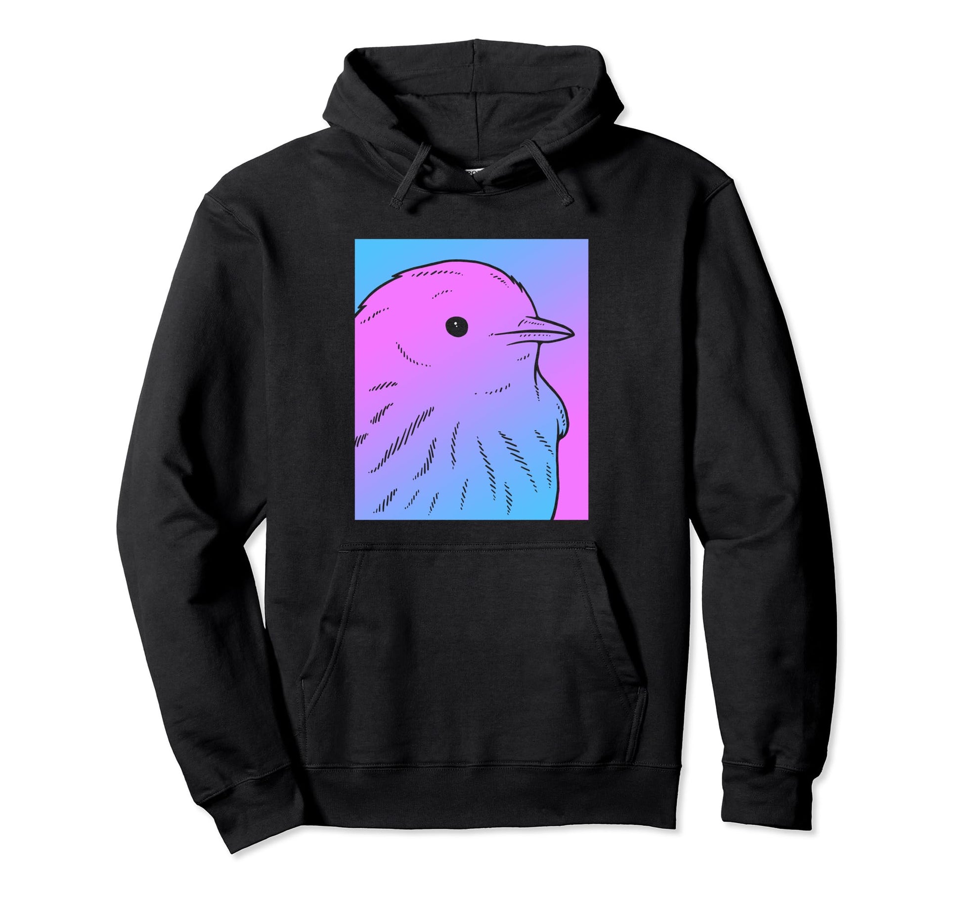 Vaporwave Warbler Aesthetic Pastel Goth Hoodie - Trendy Graphic Men Women - T-Shirt, Sweatshirt, Hoodie