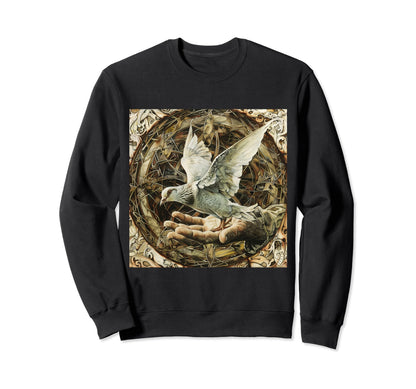Peace Dove Peace Symbol Love Dove Sweatshirt - Streetwear Style Unisex - T-Shirt, Sweatshirt, Hoodie