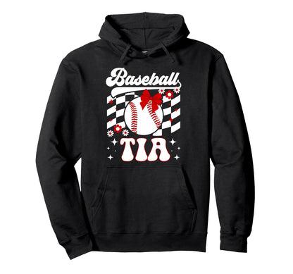 Baseball Tia Groovy Tia Baseball Player Hoodie - Trendy Graphic Men Women - T-Shirt, Sweatshirt, Hoodie