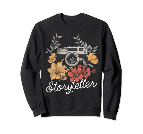Photographer Storyteller Camera Sweatshirt - Streetwear Style for Adults - T-Shirt, Sweatshirt, Hoodie
