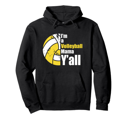 White Yellow Volleyball Mom Funny Hoodie - Trendy Graphic for Adults - T-Shirt, Sweatshirt, Hoodie