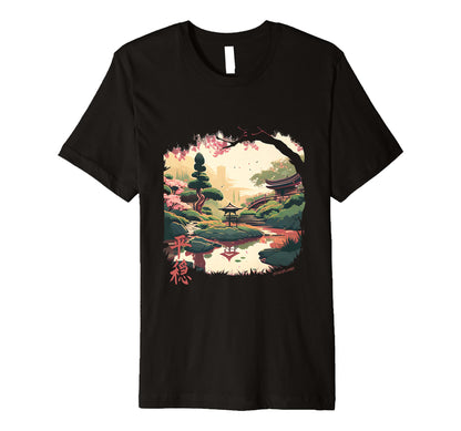 Japanese Garden Aesthetic Soft Grunge T-Shirt - Minimalist Print Unisex - T-Shirt, Sweatshirt, Hoodie