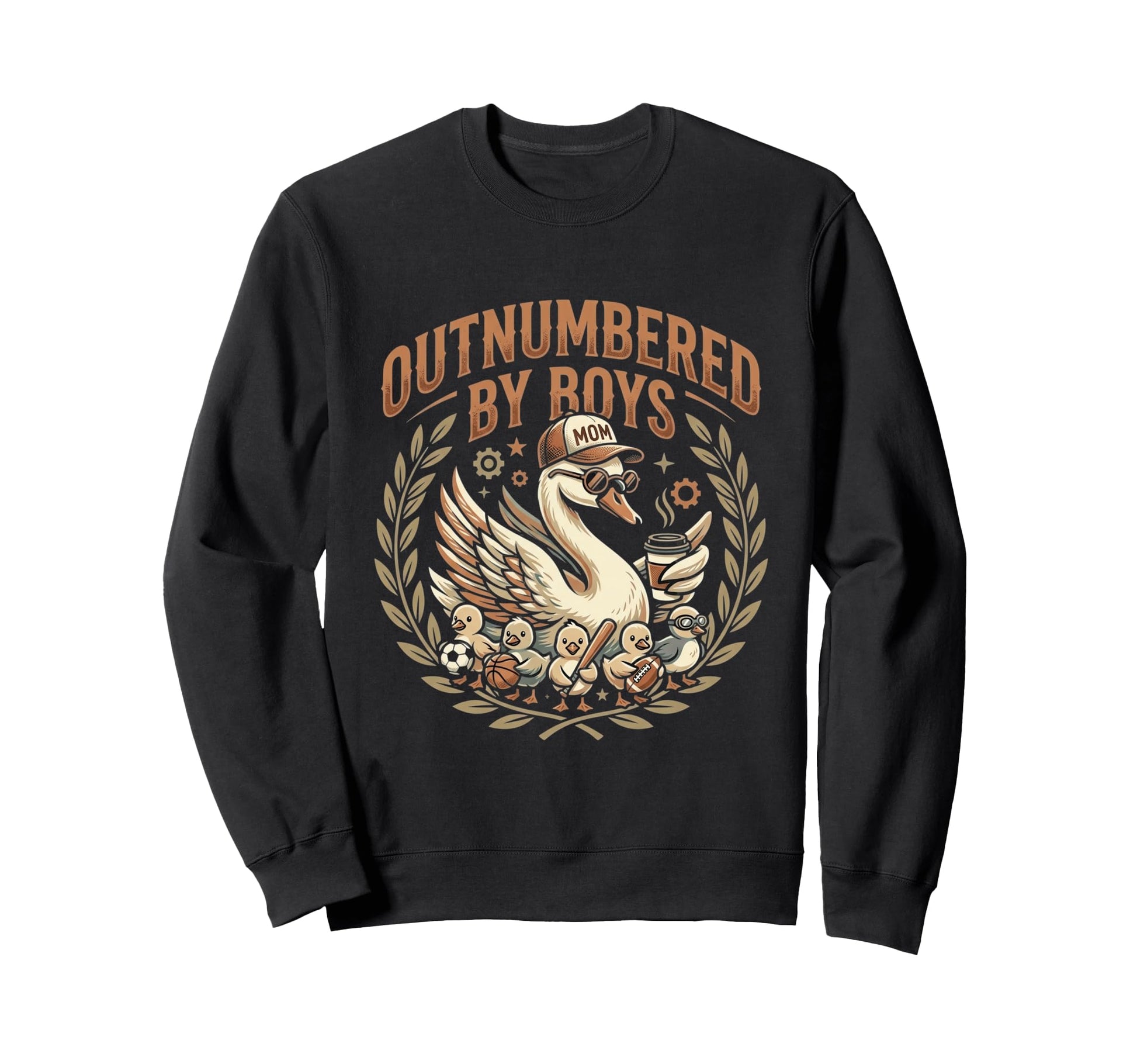 Outnumbered Duckling Toy Truck Sweatshirt - Custom Art Print Men Women - T-Shirt, Sweatshirt, Hoodie
