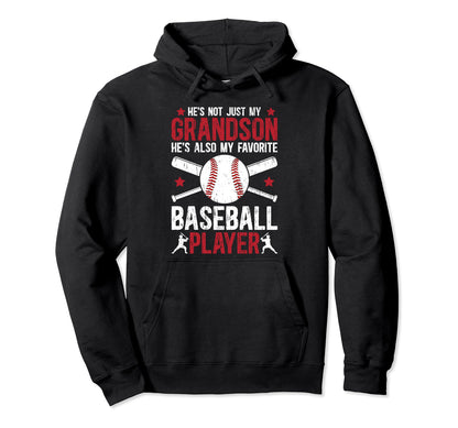 My Favorite Baseball Player Grandpa Hoodie - Casual Everyday Wear Unisex - T-Shirt, Sweatshirt, Hoodie