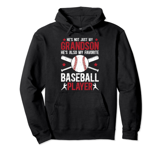 My Favorite Baseball Player Grandpa Hoodie - Casual Everyday Wear Unisex - T-Shirt, Sweatshirt, Hoodie