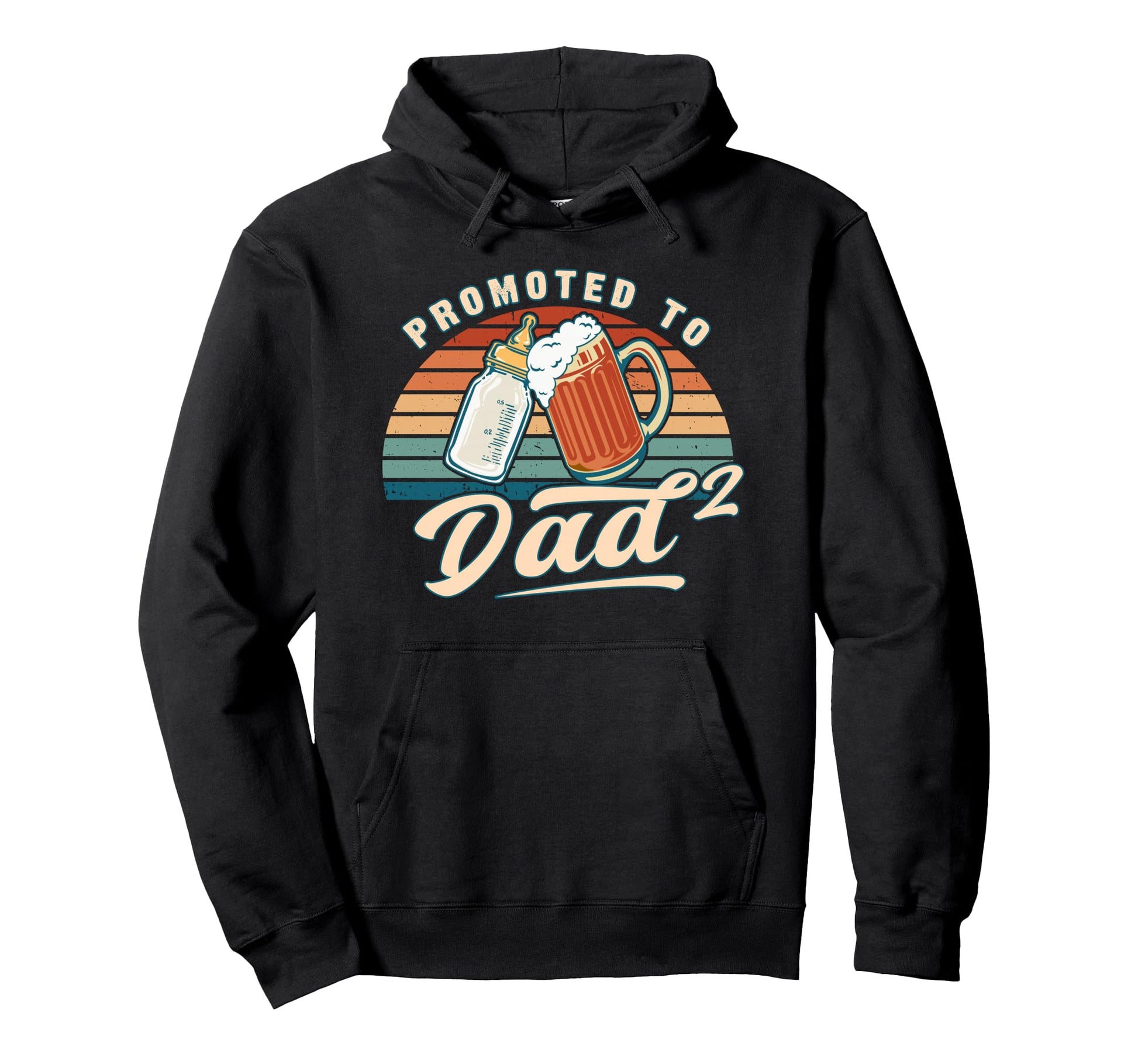 Promoted To Dad 2 Reveal Hoodie - Aesthetic Graphic Men Women - T-Shirt, Sweatshirt, Hoodie