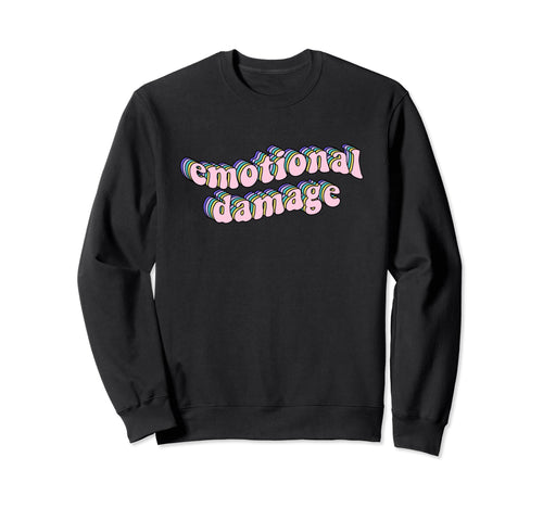 Rainbow Funny Groovy Emotional Sweatshirt - Custom Art Print Men Women - T-Shirt, Sweatshirt, Hoodie
