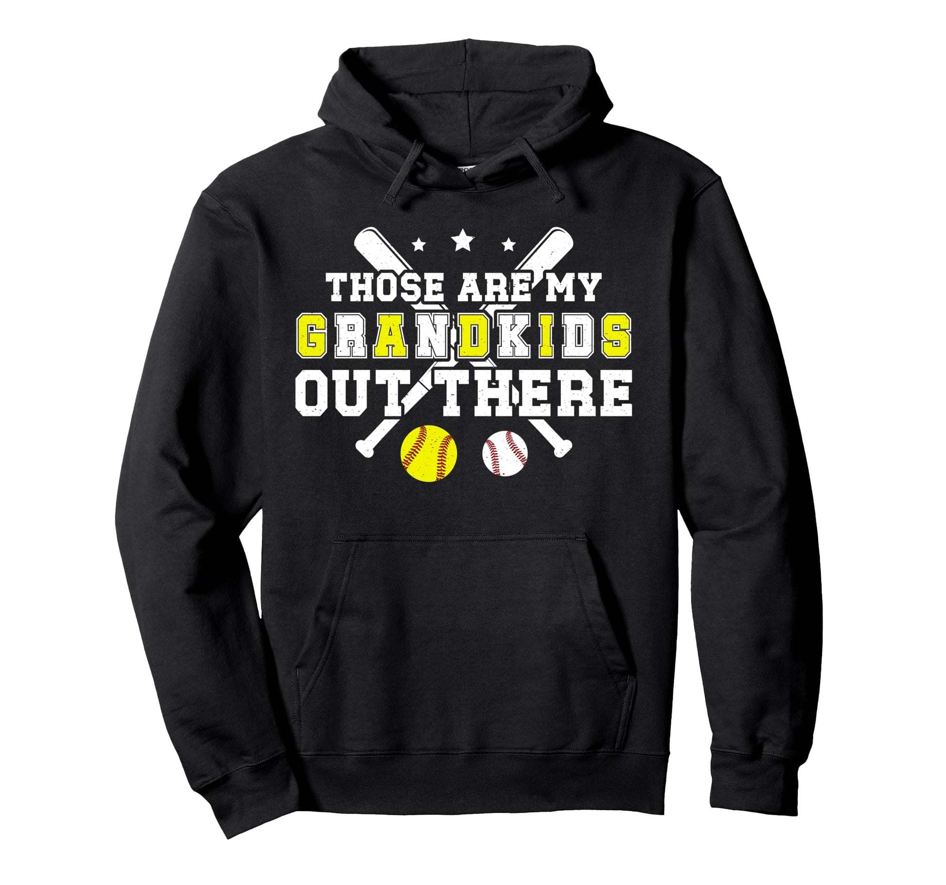 Those Are My Grandkids Baseball Softball Hoodie - Unique Graphic Men Women - T-Shirt, Sweatshirt, Hoodie