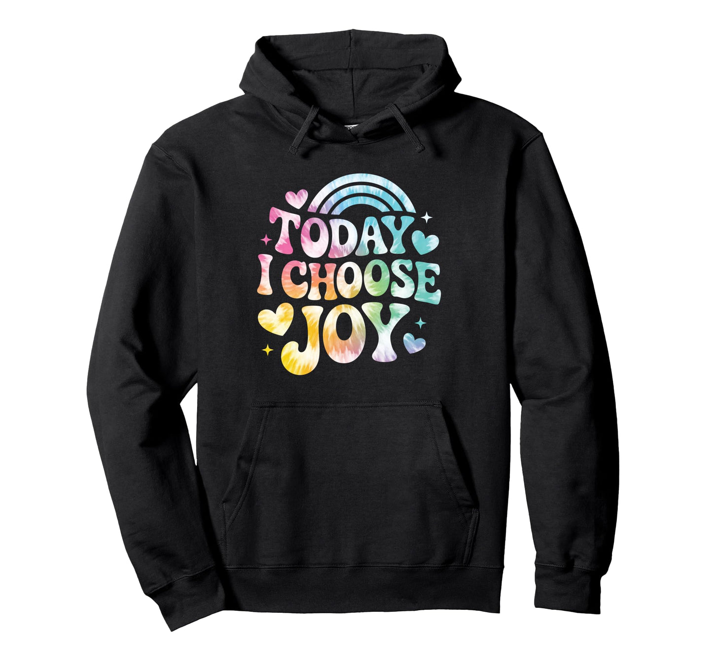 Today I Choose Joy Positive Groovy Hoodie - Aesthetic Graphic Men Women - T-Shirt, Sweatshirt, Hoodie