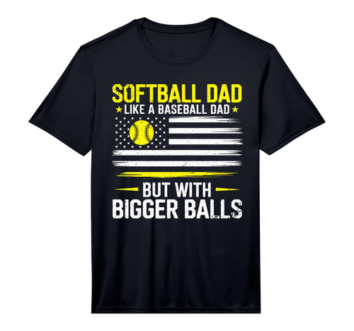 Mens Softball Dad Like Baseball Dad But T-Shirt - Graphic Print for Adults - T-Shirt, Sweatshirt, Hoodie