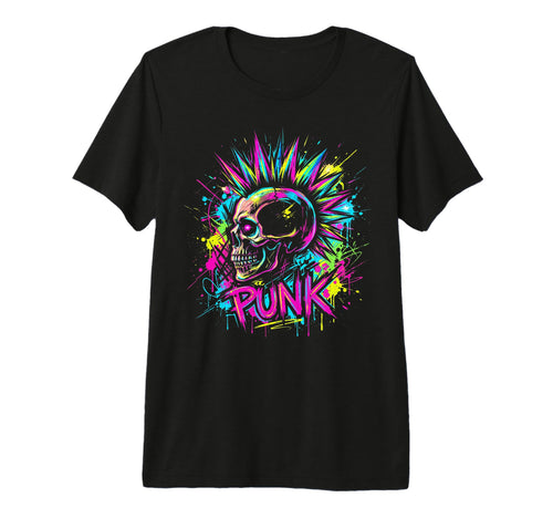 Punk Skull Rock Music Lover T-Shirt - Casual Everyday Wear for Adults - T-Shirt, Sweatshirt, Hoodie
