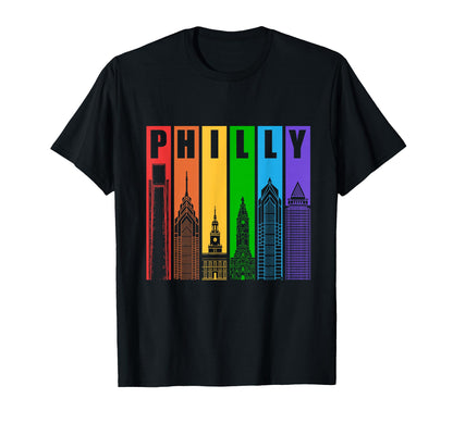 Philly Gay Pride Lgbt Philadelphia T-Shirt - Novelty Apparel Unisex - T-Shirt, Sweatshirt, Hoodie