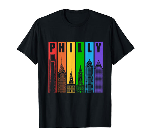 Philly Gay Pride Lgbt Philadelphia T-Shirt - Novelty Apparel Unisex - T-Shirt, Sweatshirt, Hoodie