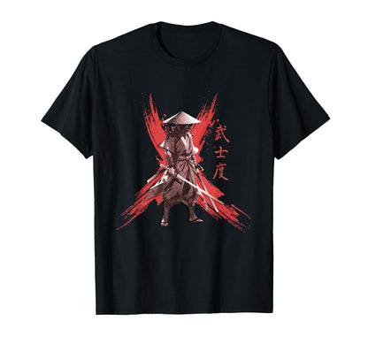Bushido Sword Japanese Samurai Vaporwave T-Shirt - Graphic Print Men Women - T-Shirt, Sweatshirt, Hoodie