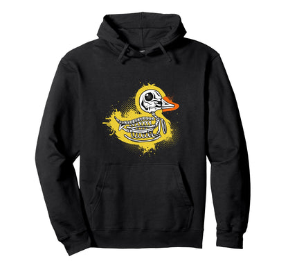Skeleton Duck Aesthetic Edgy Streetwear Hoodie - Unique Graphic Men Women - T-Shirt, Sweatshirt, Hoodie