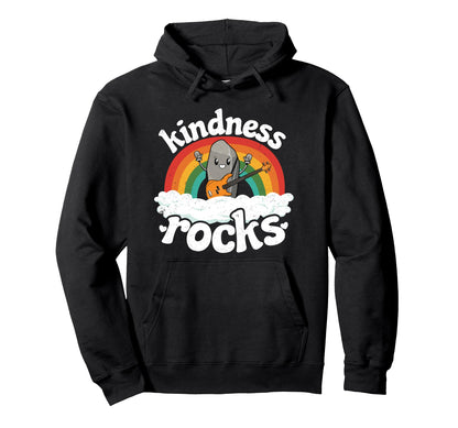 Anti Bullying Rainbow Hippie Music Hoodie - Casual Everyday Wear Men Women - T-Shirt, Sweatshirt, Hoodie