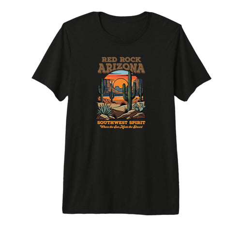 Red Rock Arizona Desert Sunset T-Shirt - Custom Art Print for Adults - T-Shirt, Sweatshirt, Hoodie