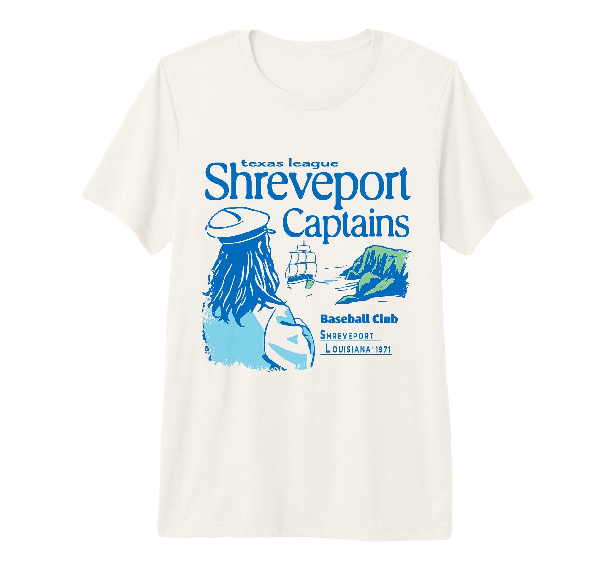 Shreveport Captains Baseball Team Tri T-Shirt - Minimalist Print Unisex - T-Shirt, Sweatshirt, Hoodie