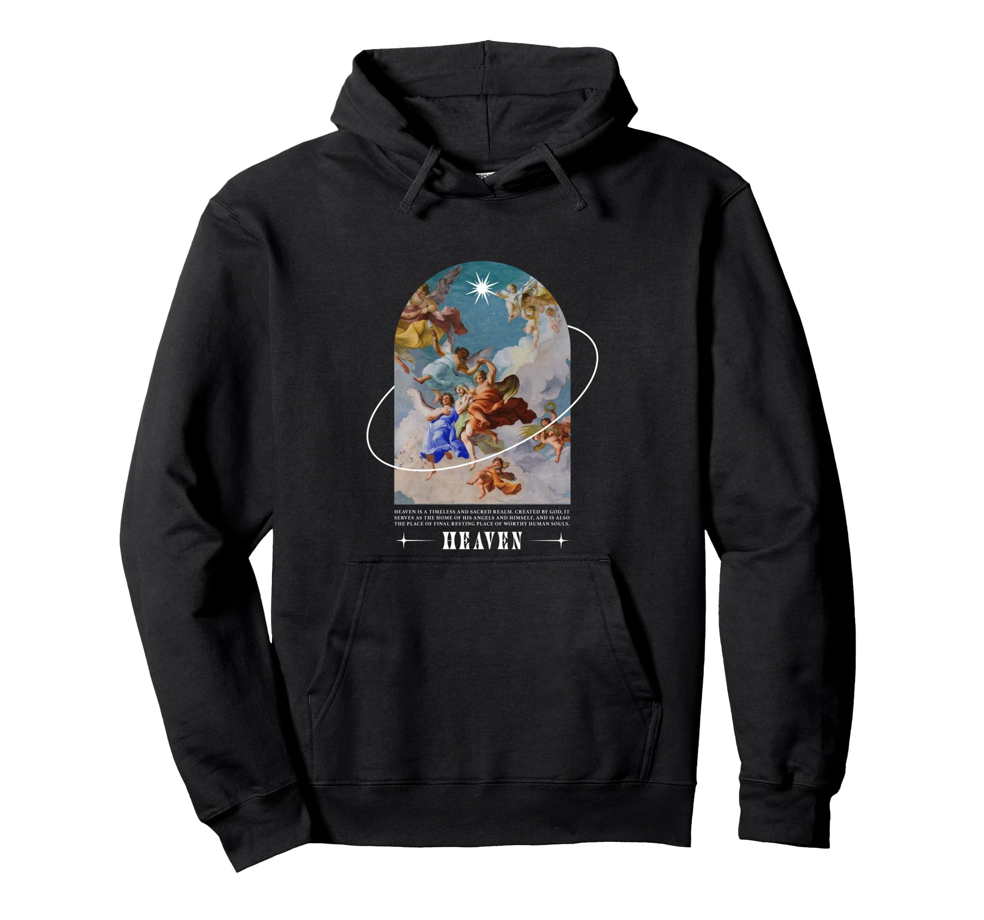 Heaven Angels Aesthetic Edgy Streetwear Hoodie - Graphic Print Unisex - T-Shirt, Sweatshirt, Hoodie