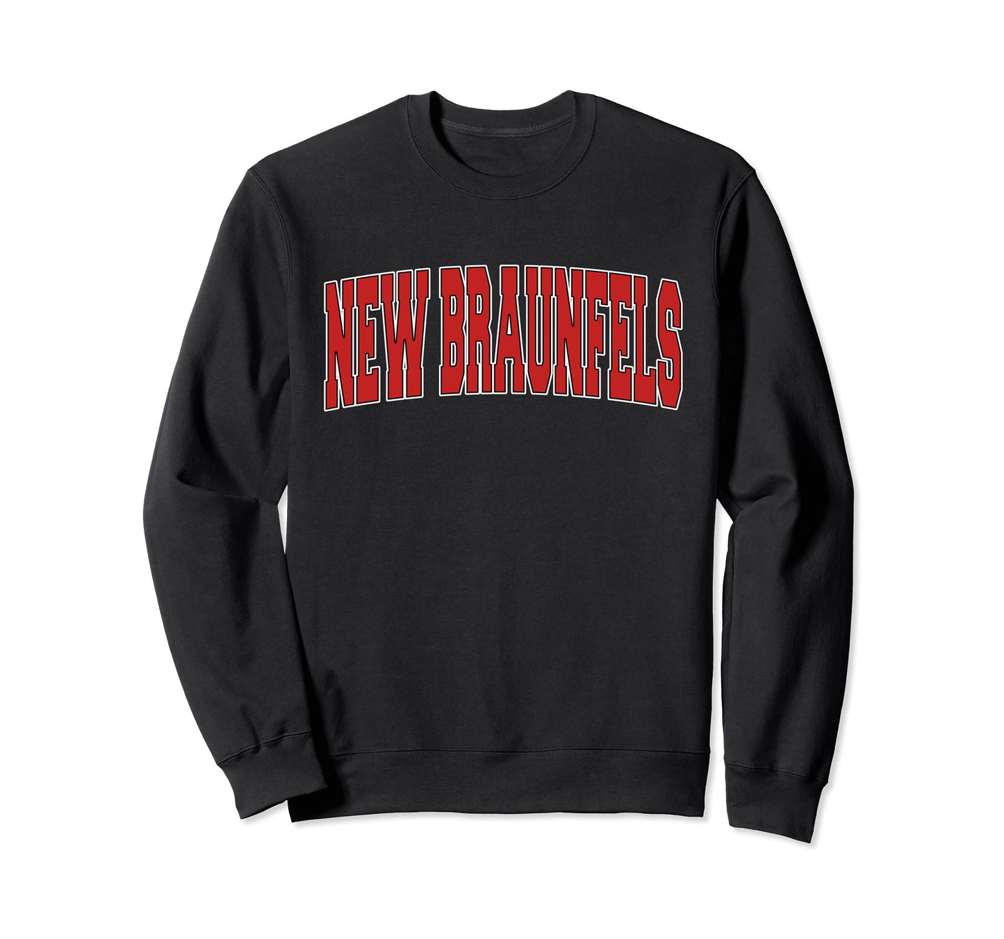 New Braunfels Tx Texas Varsity Usa Sweatshirt - Minimalist Print Men Women - T-Shirt, Sweatshirt, Hoodie